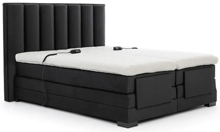 Kontinentálna posteľ VENETA boxspring s elektrickým polohovaním 200X180, horčicová (nube 45)