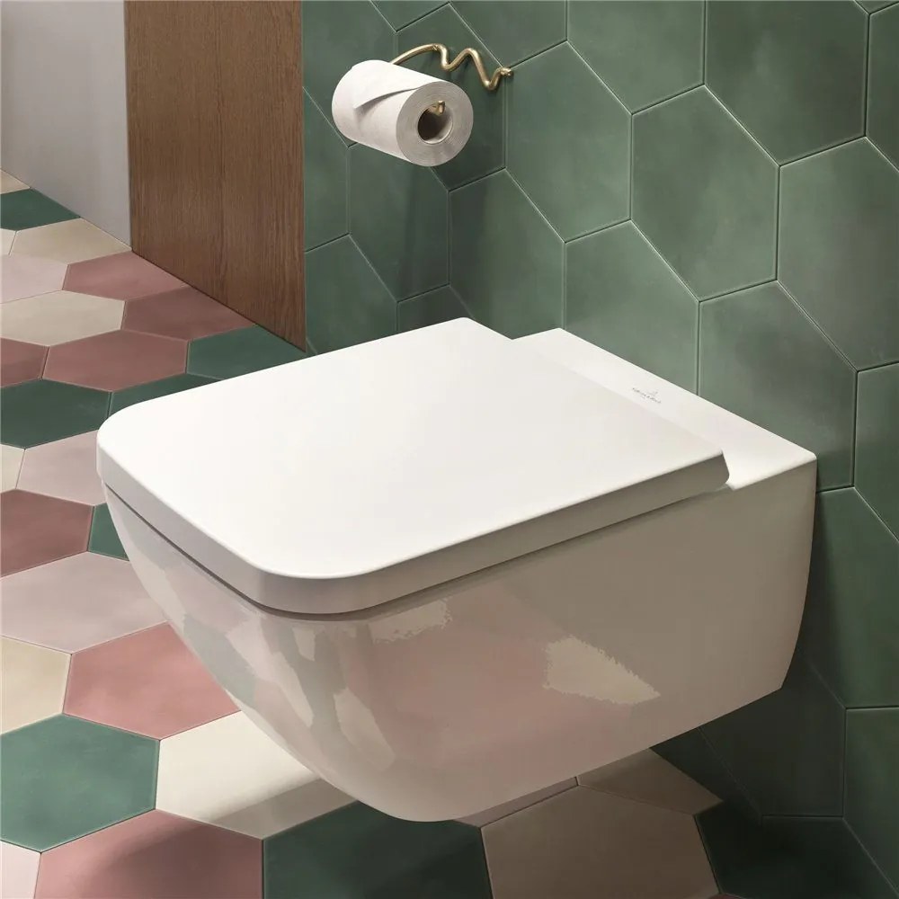 VILLEROY &amp; BOCH Venticello WC sedátko s poklopom, s funkciou QuickRelease a Softclosing, biela alpská, 8M22S101