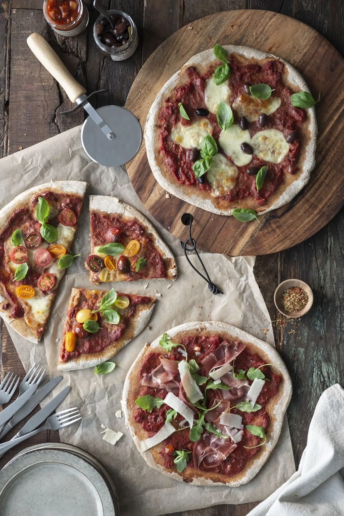 Ib Laursen Krájacie koliesko na pizzu Wood
