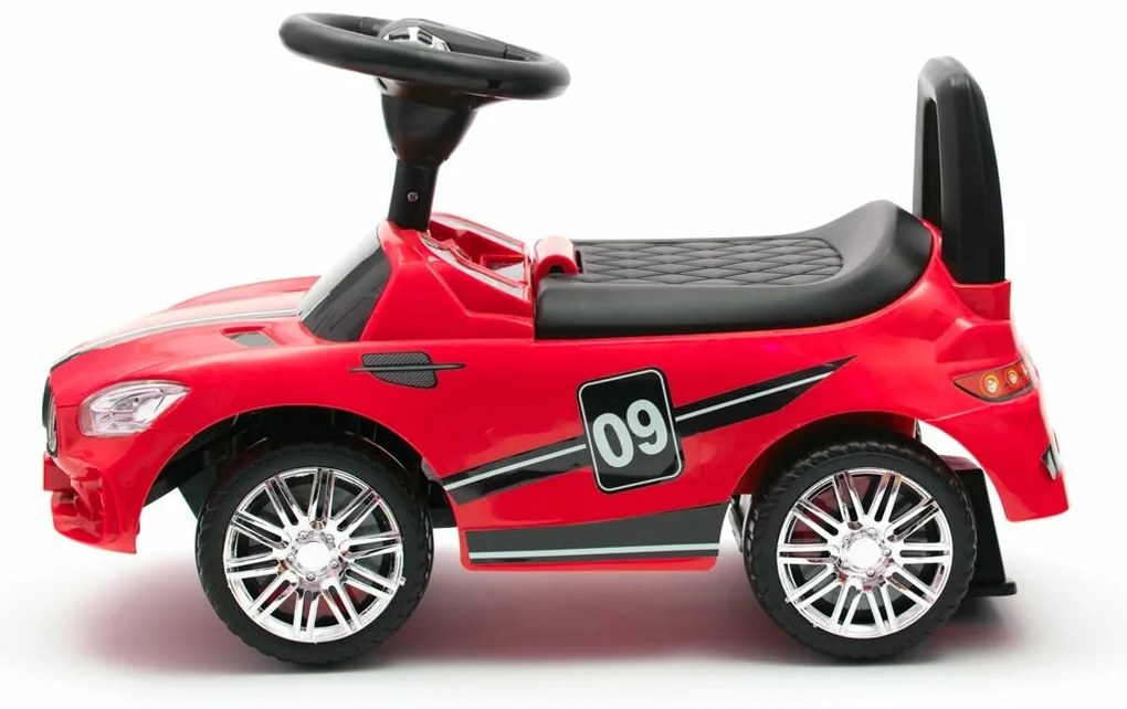 Detské odrážadlo so zvukom Baby Mix RACER červené