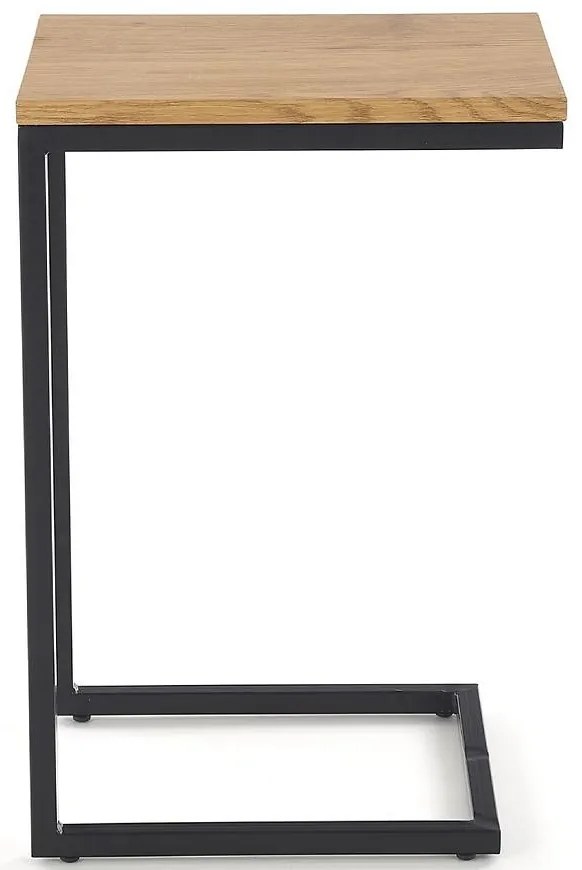 Konferenčný stolík Nisa dub zlatý/čierna