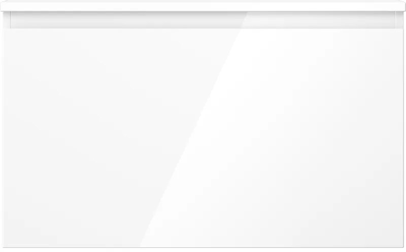 Mexen Orio, kúpeľňová skrinka 80 cm s hornou časťou, 1 zásuvka, biela lesklá, 91A10-08047-1-BFC00