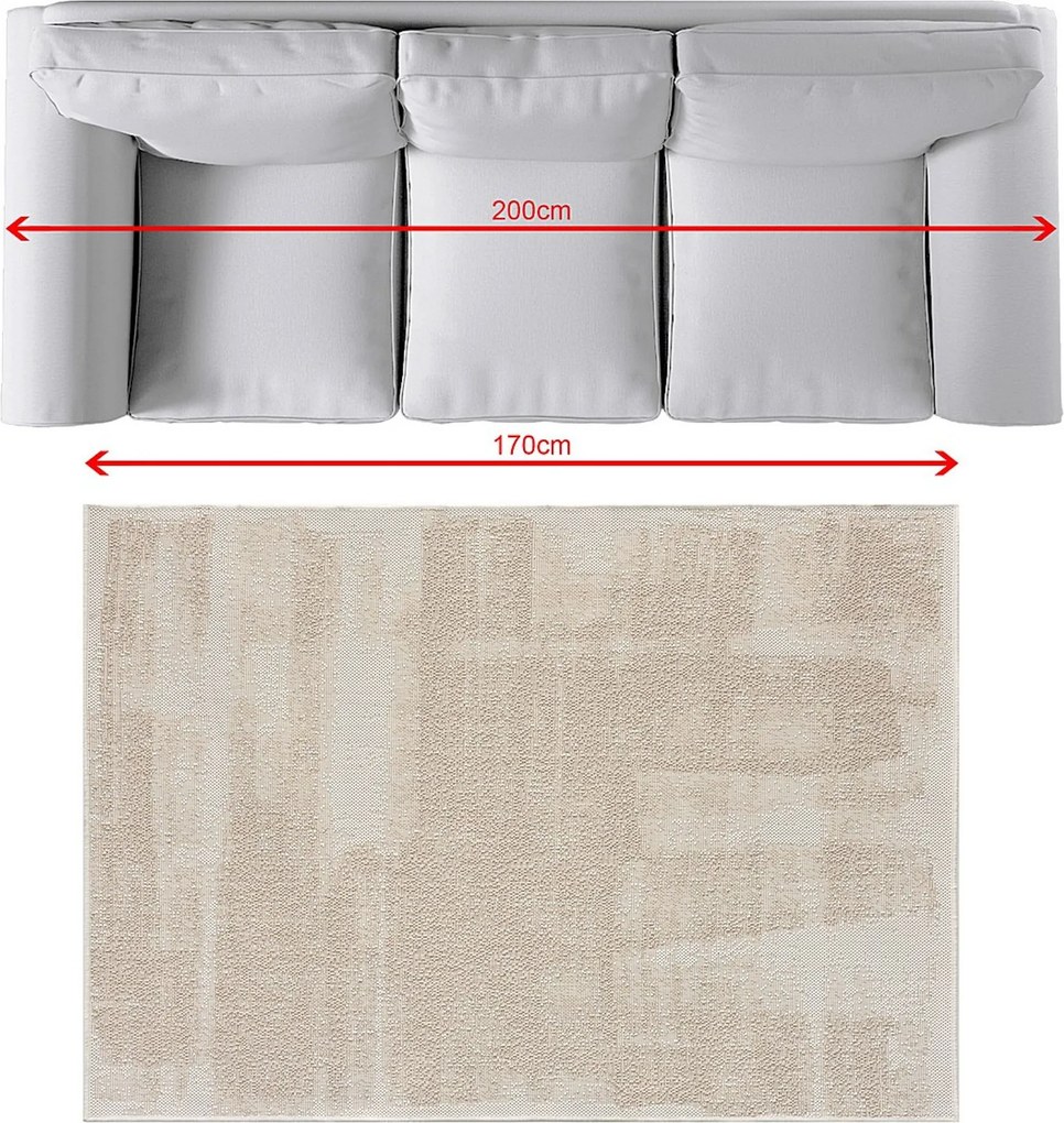 Koberec Abstract Beige II 120x170 cm