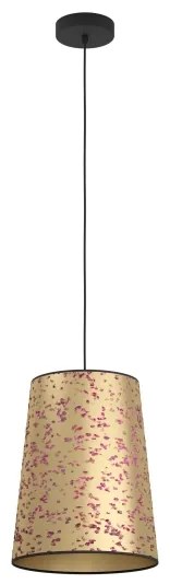 Eglo 390292 - Luster na lanku CASTUERA 1xE27/25W/230V zlatá/ružová