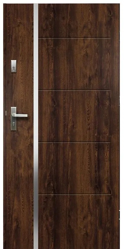 Dvere vchodové Iris P55 90P orech