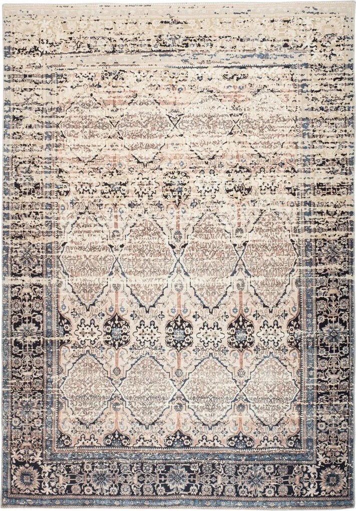 XXXLutz PLOCHO TKANÝ KOBEREC, 120/180 cm modrá, béžová Kayoom - Online Only bytové doplnky - 005937082960