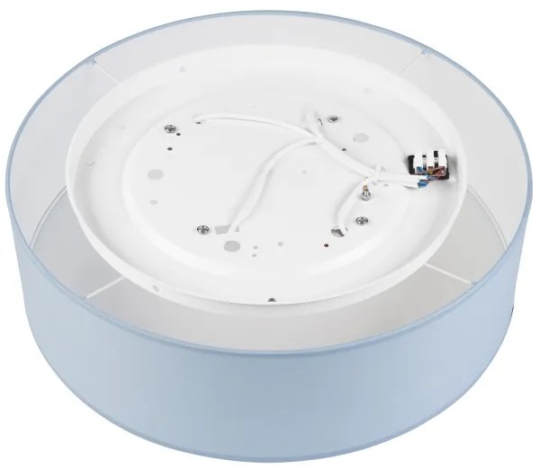 Stropné svietidlo SIRJA PASTEL DOUBLE 4xE27/15W/230V pr. 45 cm modrá