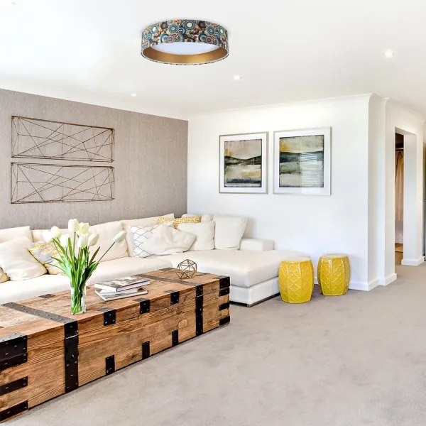 LED Stropné svietidlo GALAXY LED/24W/230V pestrofarebná/zlatá