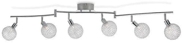 Philips 50161/11/PN - Bodové svietidlo MYLIVING NET 6xG9/28W/230V