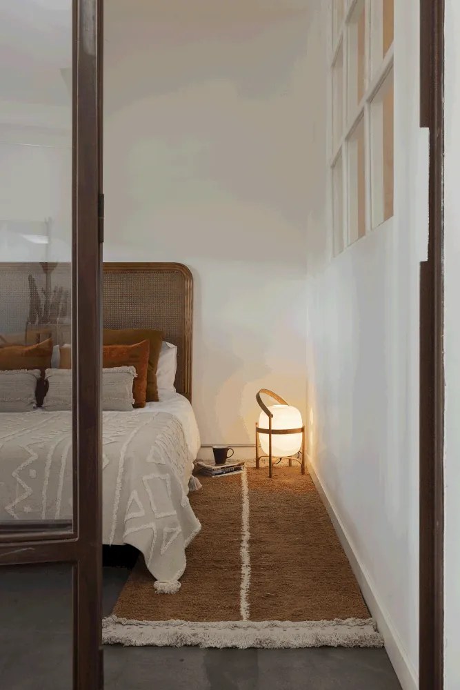 Bavlnený behúň v béžovo-tehlovej farbe 80x230 cm Duetto Toffee – Lorena Canals