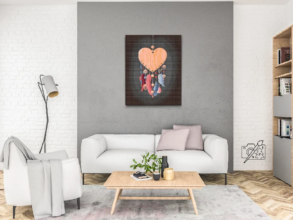 Gario Diamantové maľovanie Lapač snov Rozmery: 30 x 40 cm, Rámovanie: S vnútorným rámom, Diamanty: Okrúhle