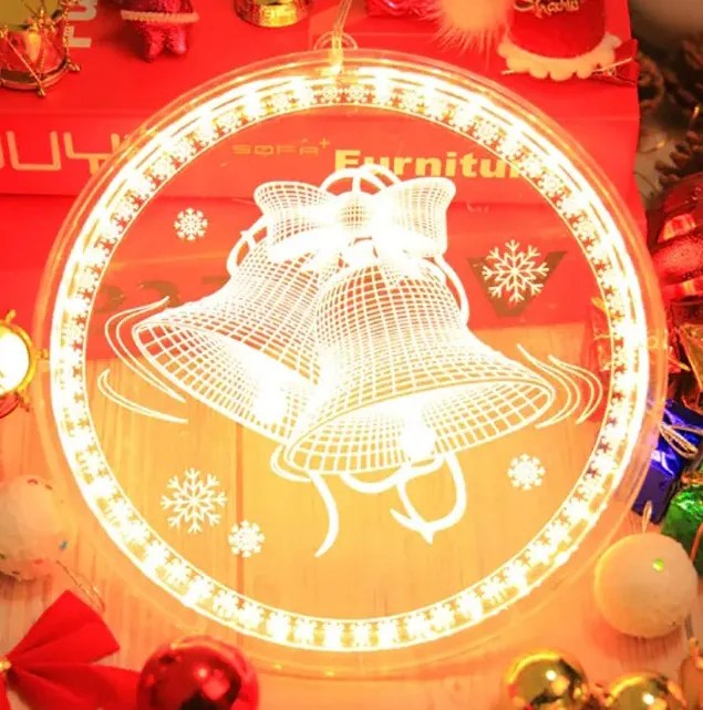 Sviatočná LED dekorácia - 311382A zvonček