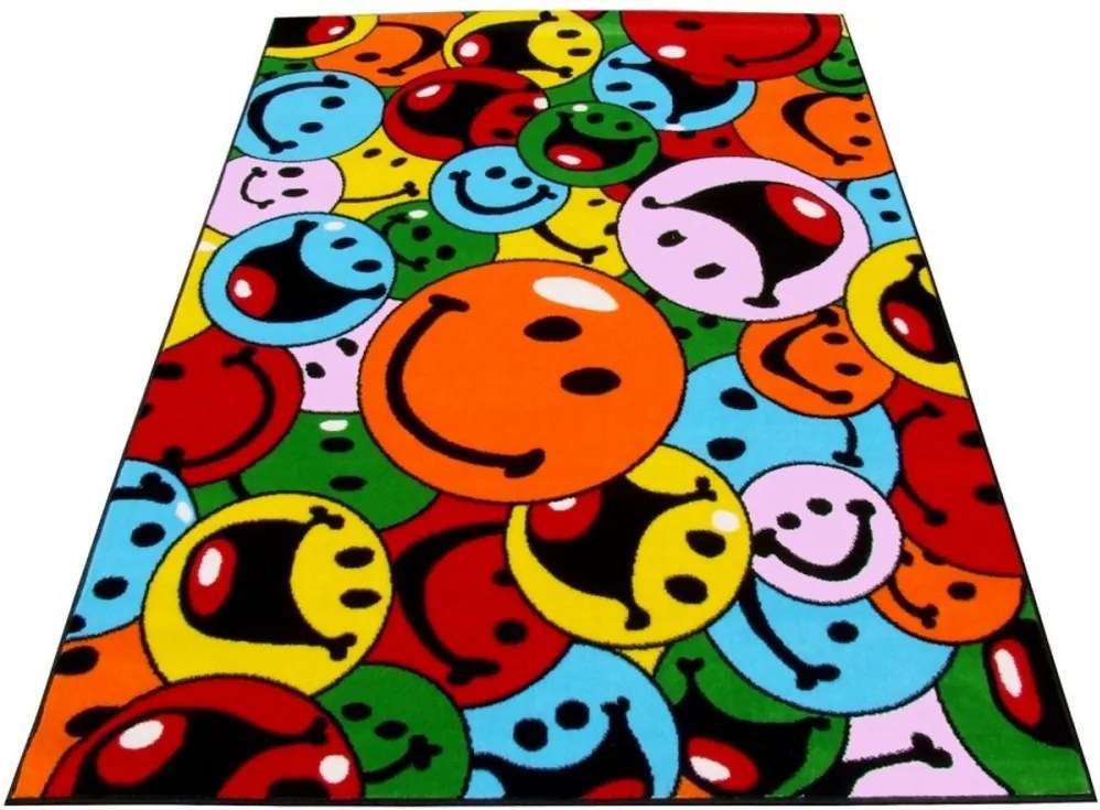 Detský kusový koberec Úsmev viacfarebný, Velikosti 100x200cm