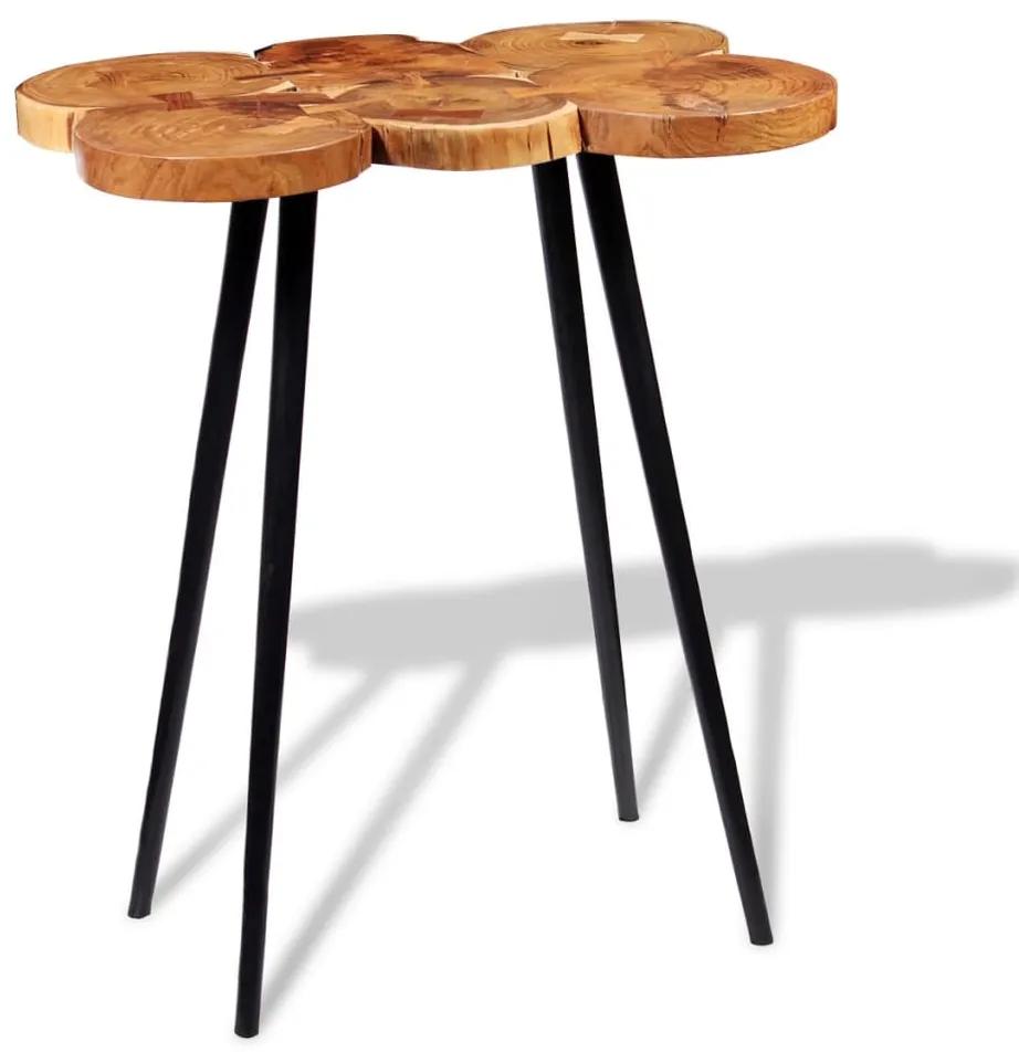 vidaXL Barový stôl v tvare kmeňa, akáciové drevo, 90x60x110 cm