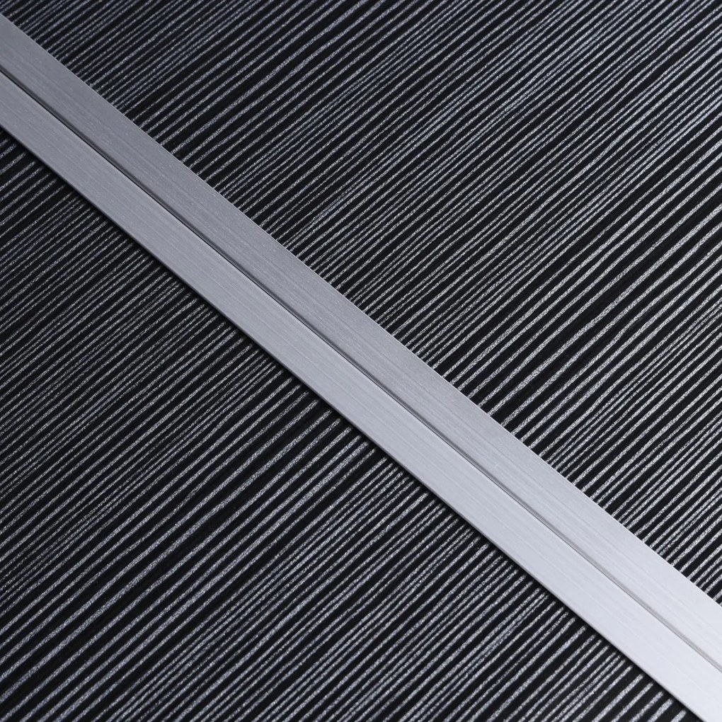 Kempingový rozkladací stôl TRIP 120x60 cm so stoličkami čierny