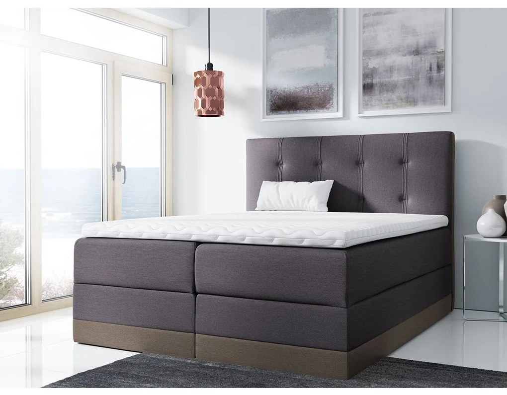 Kontinentálna posteľ Orlando, Rozmer postele: 140x200, Dostupné poťahy: Kameleon 29 + Kameleon 9