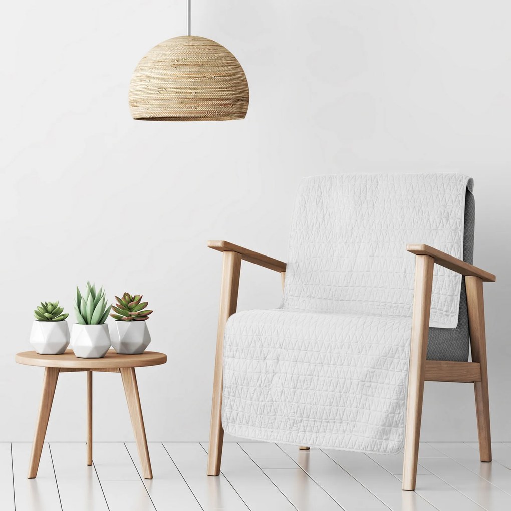 PREHOZ NA KRESLO BONI3 70X160 CM BIELY