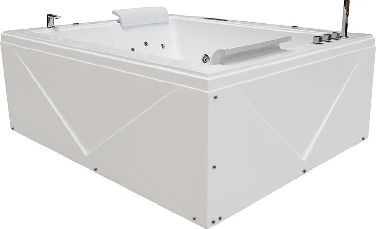 Terra Hydromasážna vaňa DIABLO 666 II 180x150 s ohrevom vody