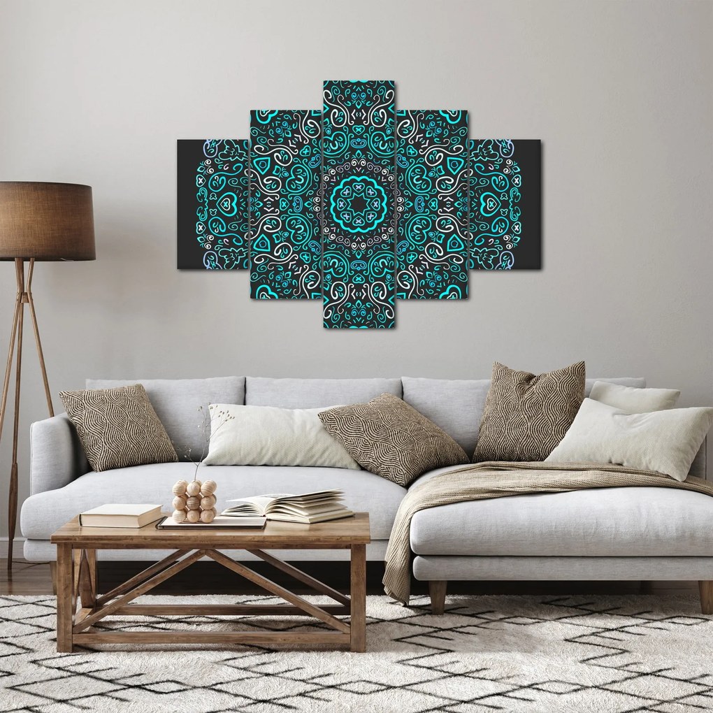 Obraz ornamentálne abstrakcie (150x105 cm)