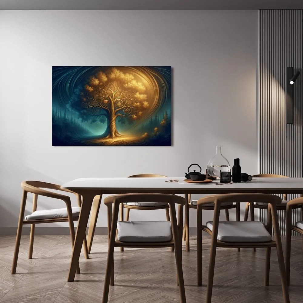 Obraz magický strom života v noci