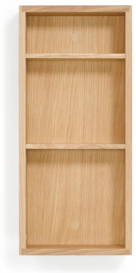 Nástenná kúpeľňová polica z dubového dreva Wireworks Slimline
