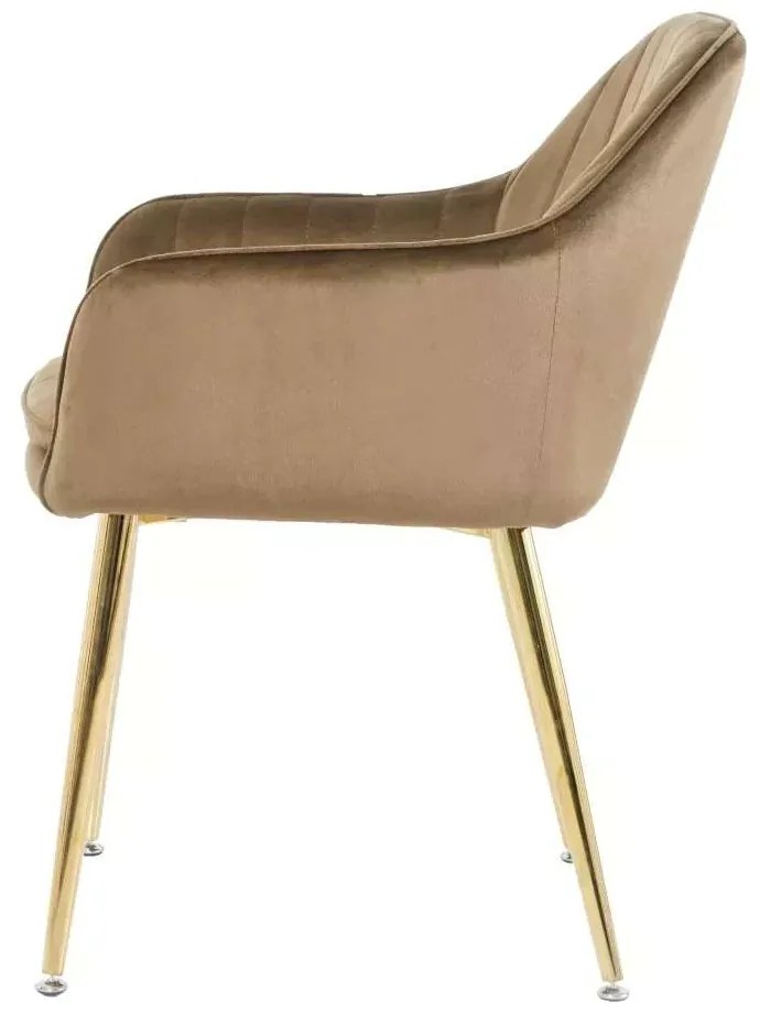 LuxuryForm DESIGN Jedálenská stolička AUSTIN VELUR - hnedá