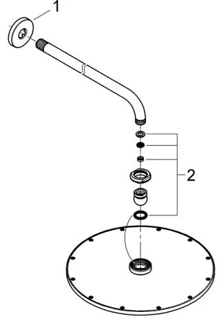 GROHE 26066DC0 - Sprchová hlavica RAINSHOWER COSMOPOLITAN 310/380 mm, nerezová oceľ