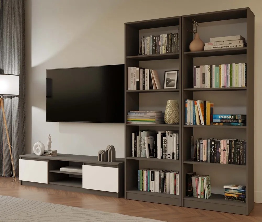 Regál Refarencios 3 (antracit). Akcia -23%. Vlastná spoľahlivá doprava až k Vám domov. 1132617