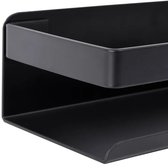 Nástenná polica MEGARA čierna