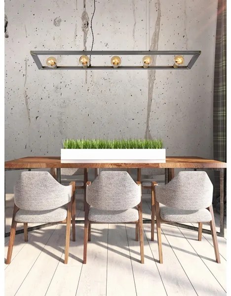 Lucide 73403/05/18 - Luster na lanku THOR 5xE27/60W/230V