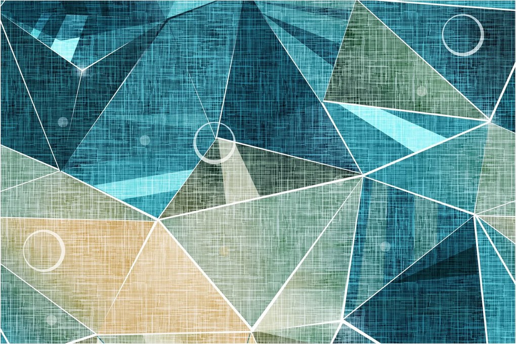 Obraz - Tyrkysová abstrakcia (90x60 cm)