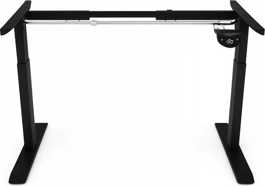 Elektrický výškovo nastaviteľný stôl 72 - 117 cm - orech, čierna Šírka: 60 cm | Dĺžka: 140 cm