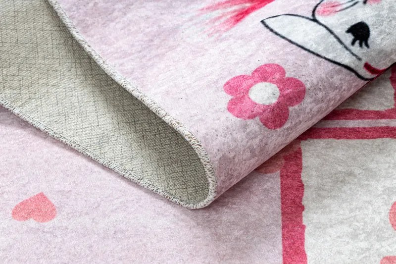 Dywany Łuszczów, Detský kusový koberec Junior 51828.802 Ballerina pink, 80x150, ružová, detská izba