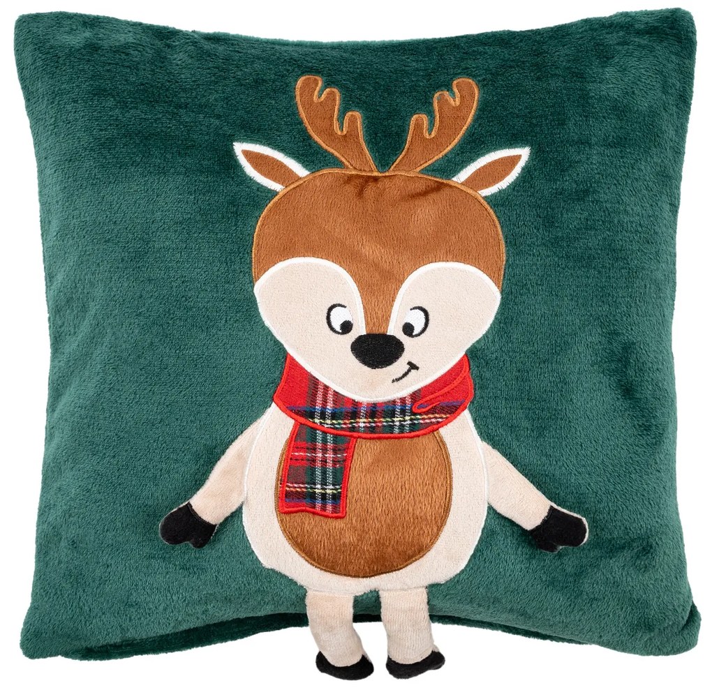 4Home Vianočná obliečka na vankúšik Reindeer, 40 x 40 cm