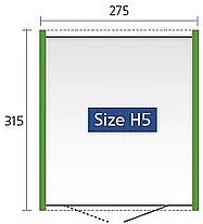 Biohort Záhradný domček BIOHORT HighLine DUO H5 275 x 315 (tmavo sivá metalíza)