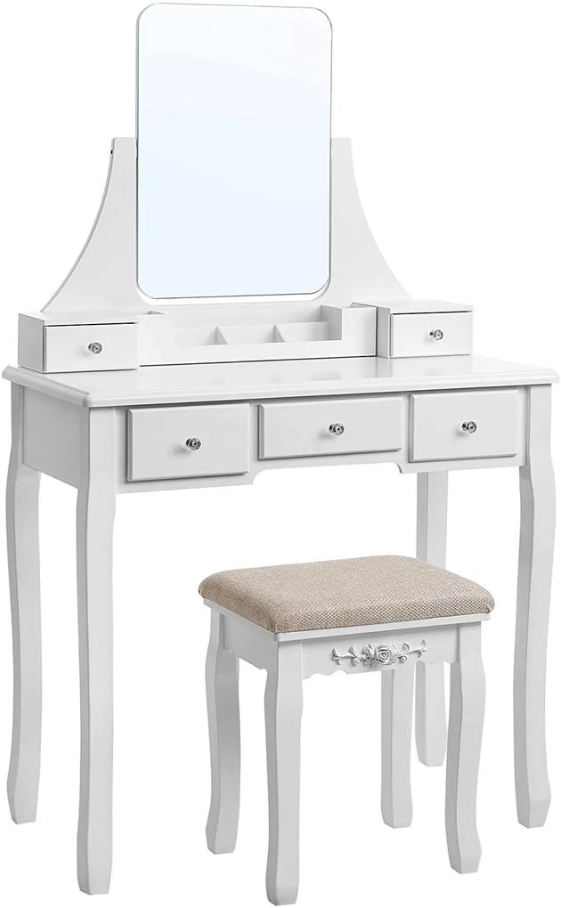 EmaHome Toaletní stolek RDT25WT / bílá
