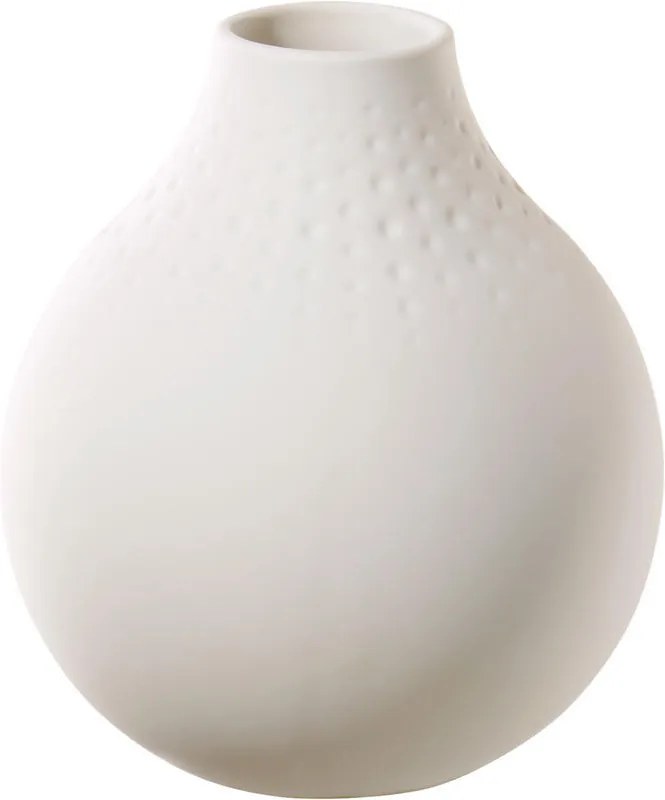 Malá váza Perle 12 cm Collier blanc