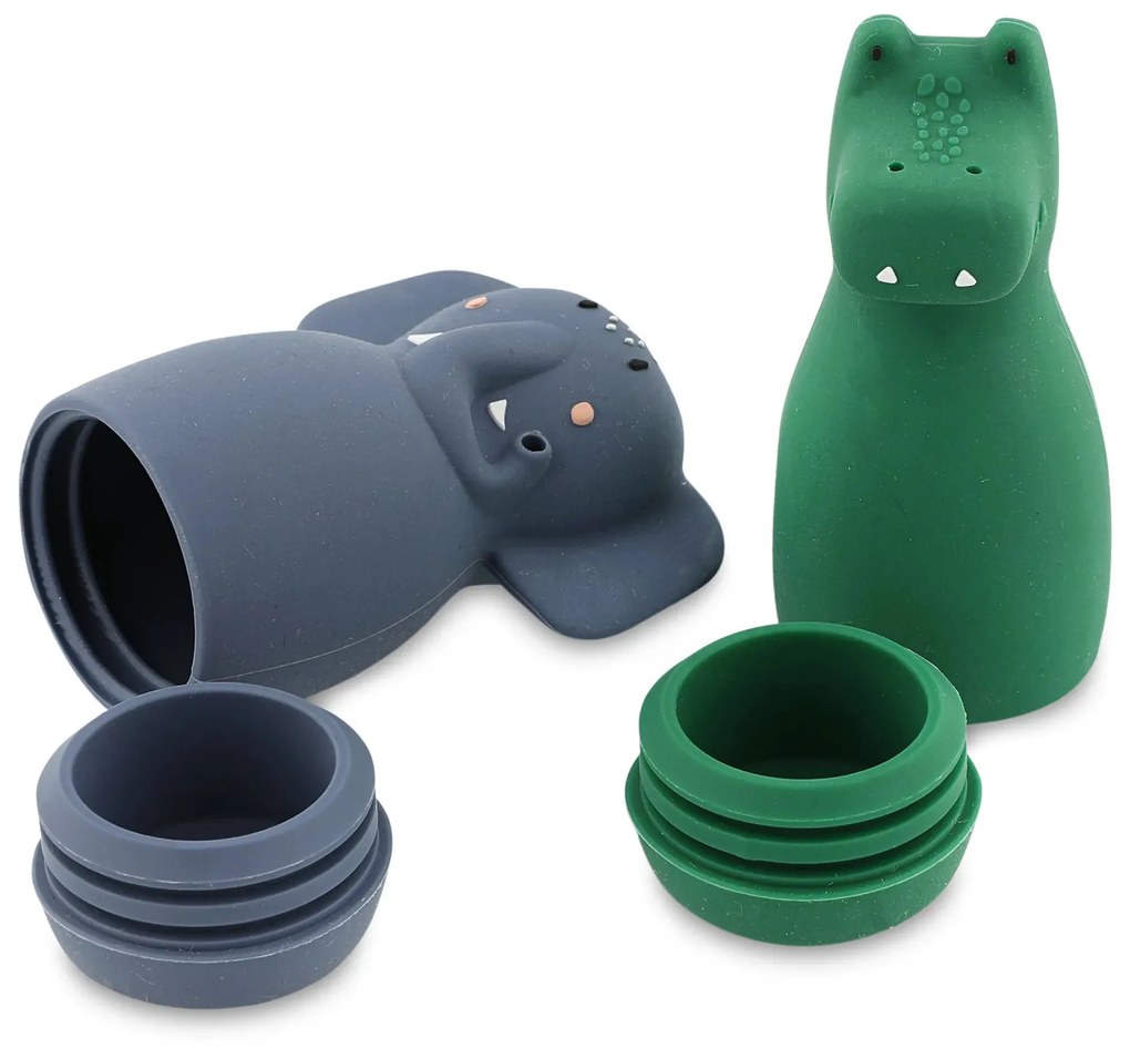 Detská striekacia hračka do vane 2 ks Mrs. Elephant, Mr. Crocodile