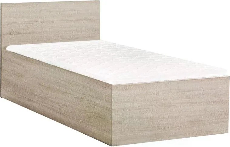 Posteľ SOFIA 80 x 200 cm, dub sonoma Rošt: Bez roštu, Matrac: Matrac COCO MAXI 20 cm