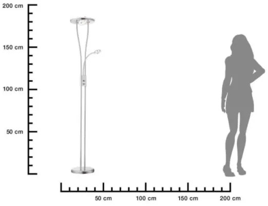 Leuchten Direkt 11778-55-LED Stmievateľná lampa HELIA LED/16,8W/230V + 2xLED/3,8W