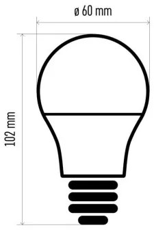 EMOS Súprava LED žiaroviek, E27, 9W, teplá biela, 3ks