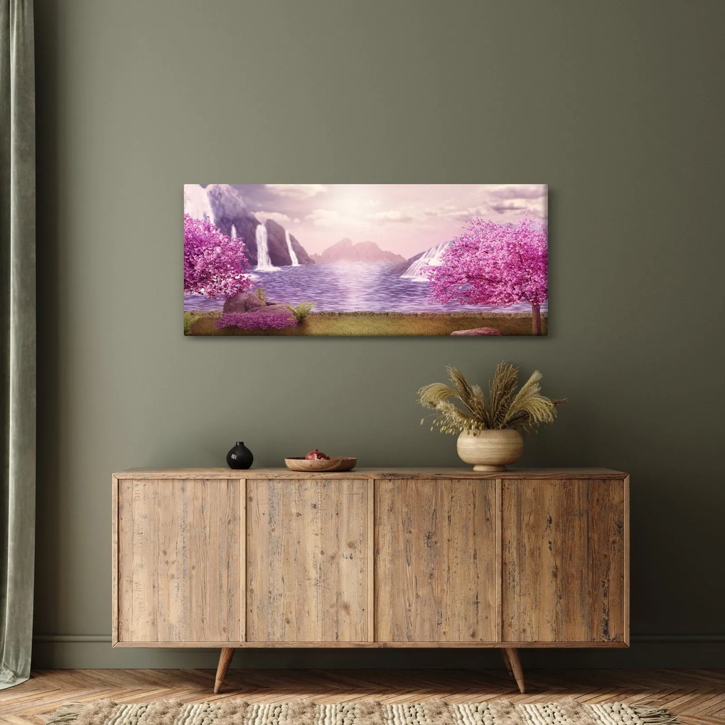 Obraz jazera (120x50 cm)