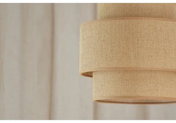 Brilagi - Luster na lanku SPACE YUTE 1xE27/15W/230V pr. 25 cm béžová/biela