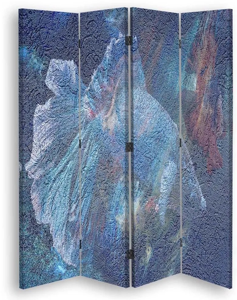 Gario Paraván Secret blue Rozmery: 110 x 170 cm, Prevedenie: Korkový paraván