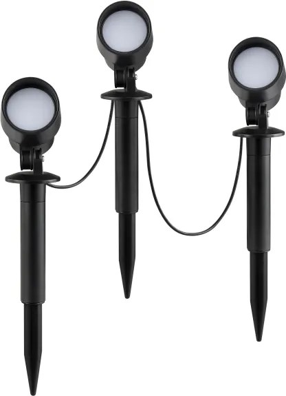 Brilliant - Sada 3x LED vonkajších svietidiel KAMARA LED/8,5W/230V IP44, čierna