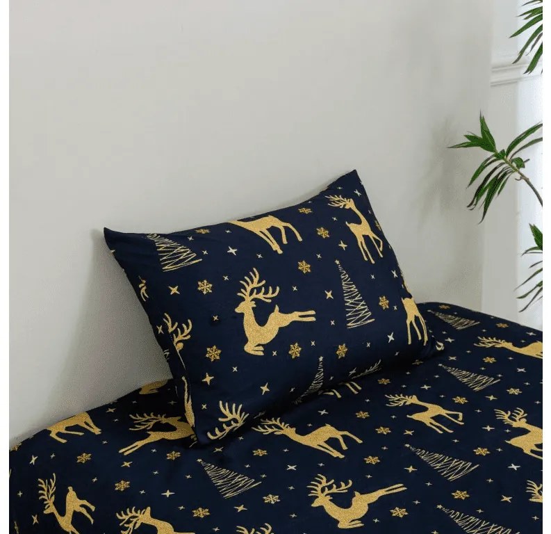 Plachta a obliečka na vankúš GOLDEN DEER Rozmer: 50 x 70 cm | 140 x 240 cm