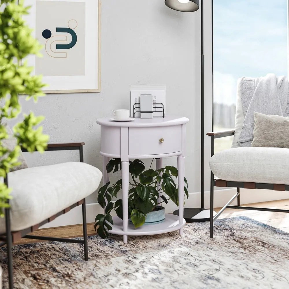 Nočný stolík v levanduľovej farbe Aurora – Støraa