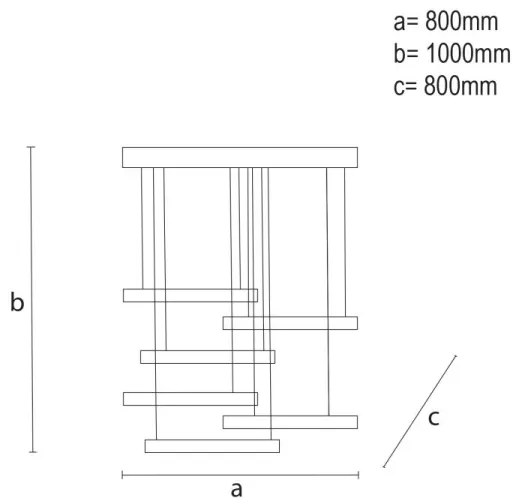 LED Stmievateľný luster na lanku LED/100W/230V 3000-6500K + diaľkové ovládanie