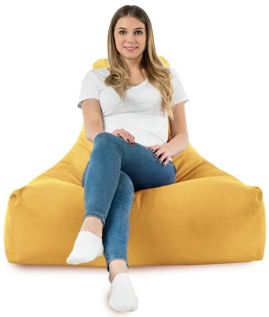 Kreslo Bali plyš horčicové