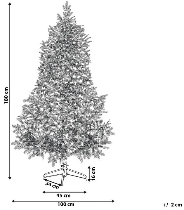 Vianočný stromček 180 cm Truett (zelená) (s osvetlením). Vlastná spoľahlivá doprava až k Vám domov. 1076067